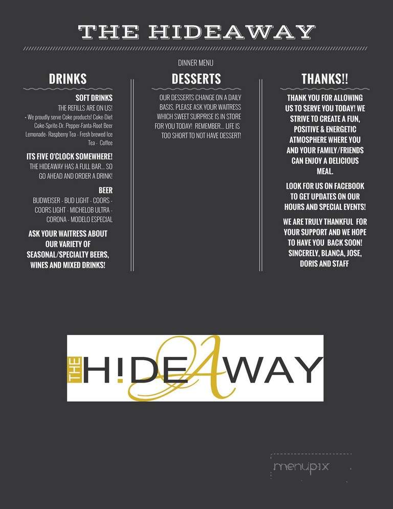 Hide-A-Way Steakhouse - Battle Mountain, NV