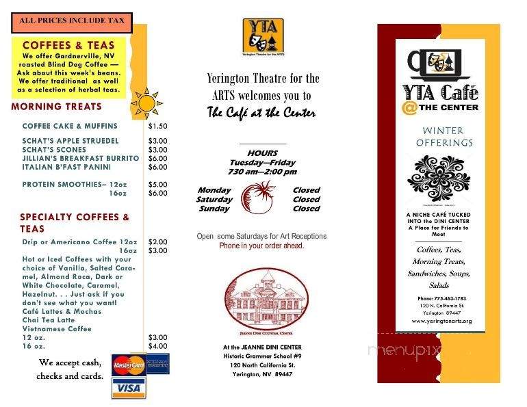 YTA Cafe At the Center - Yerington, NV