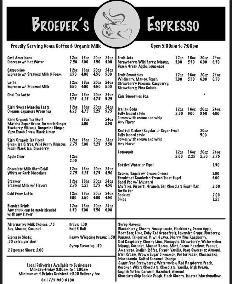 Broeder's Espresso - Fernley, NV