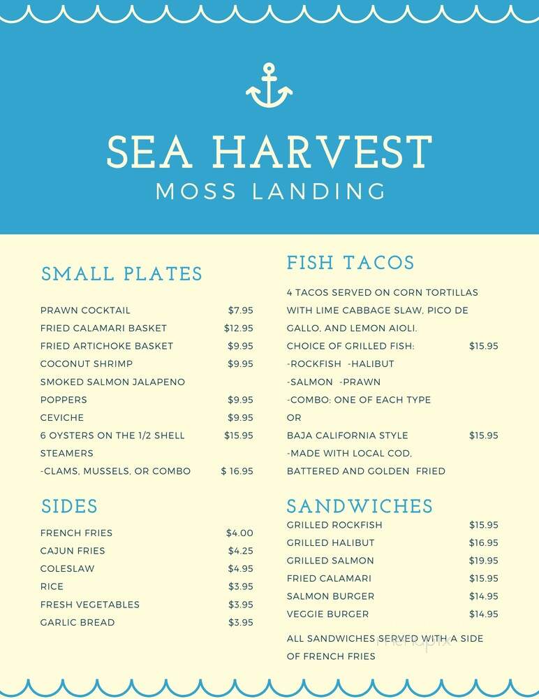 Sea Harvest Fish Market - Moss Landing, CA