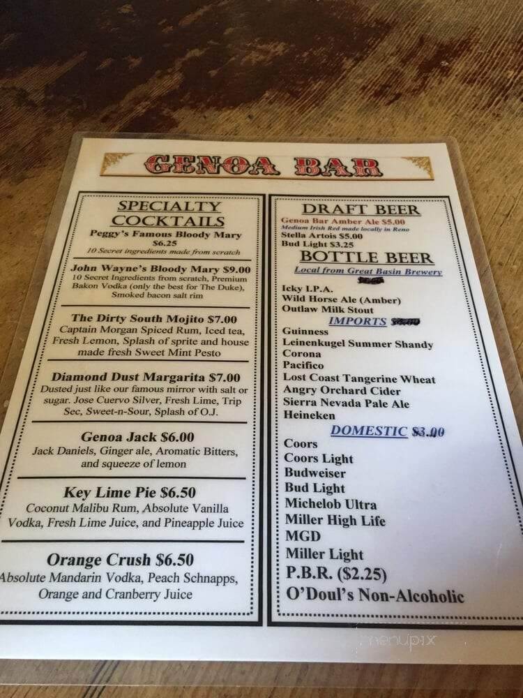 Genoa Bar - Genoa, NV